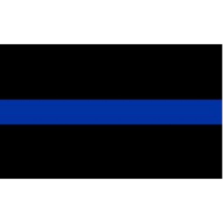 Thin Blue Line Police Flag Decal