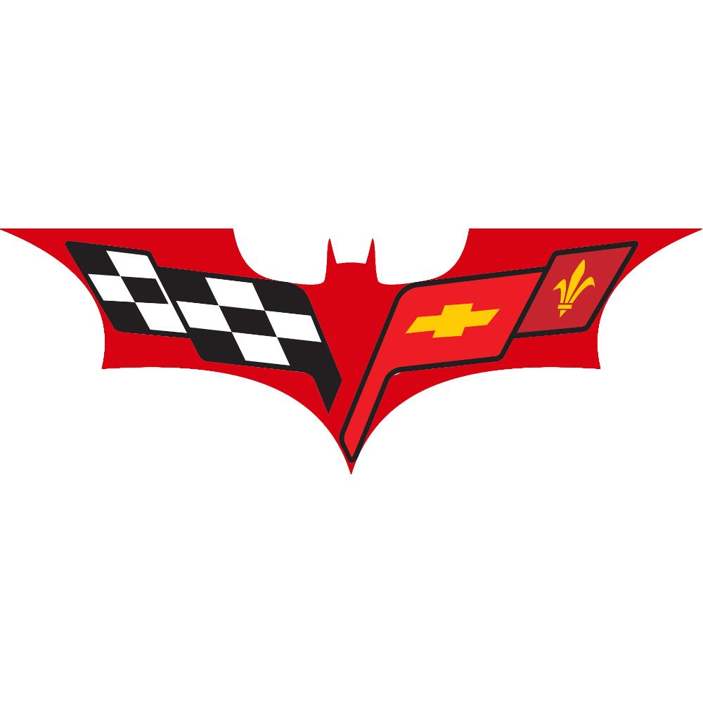 Corvette Batman Decal