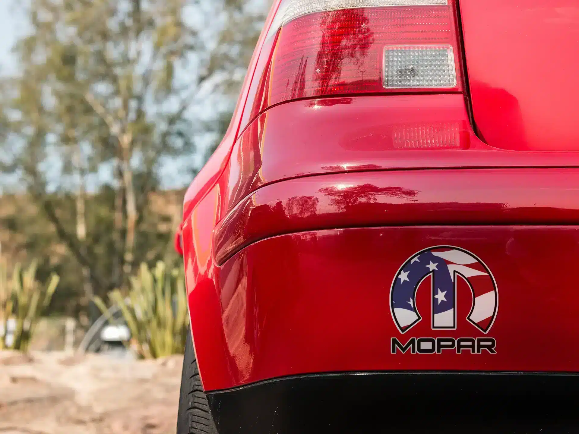 Mopar American Flag Decal