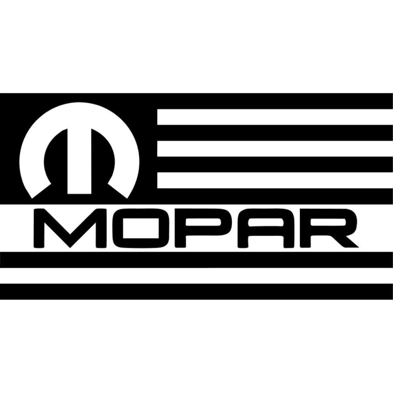 Mopar American Flag Decal