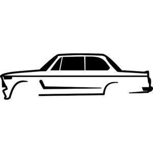 BMW 2002 Silhouette Decal