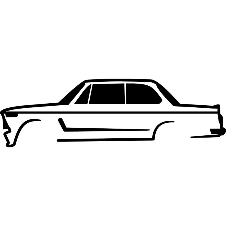 BMW 2002 Silhouette Decal