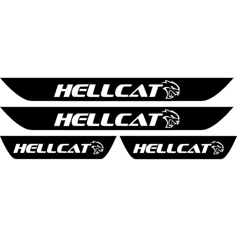 Dodge Charger Hellcat Door Sill Overlay Decals
