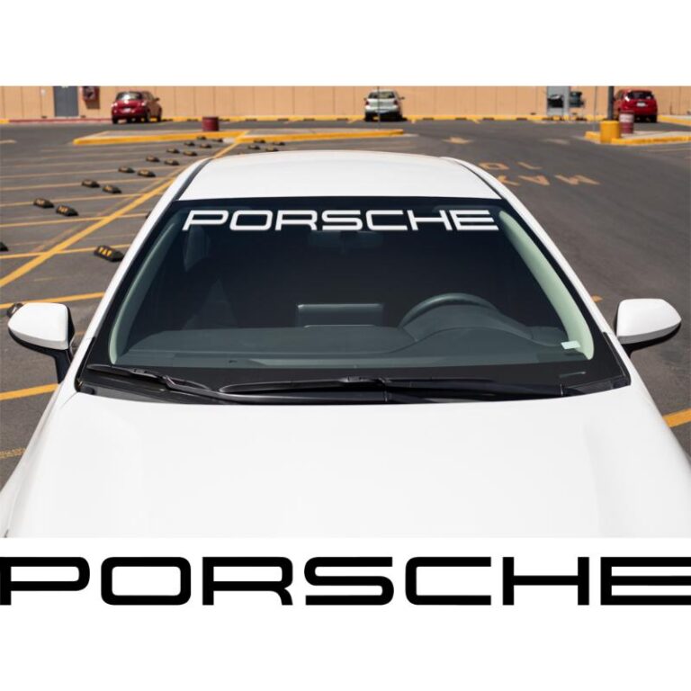 Porsche Windshield Banner