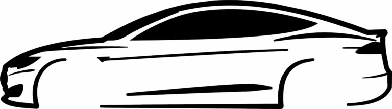 Tesla Model S - 1st Gen Silhouette Decal