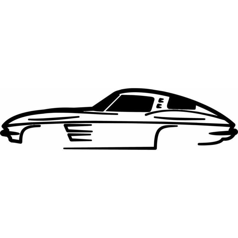 Corvette C2 Silhouette Decal