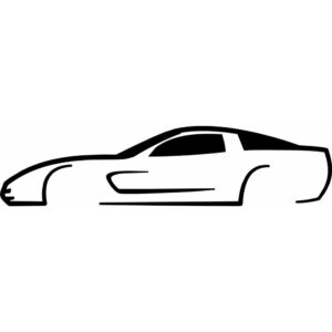 Corvette C5 Silhouette Decal