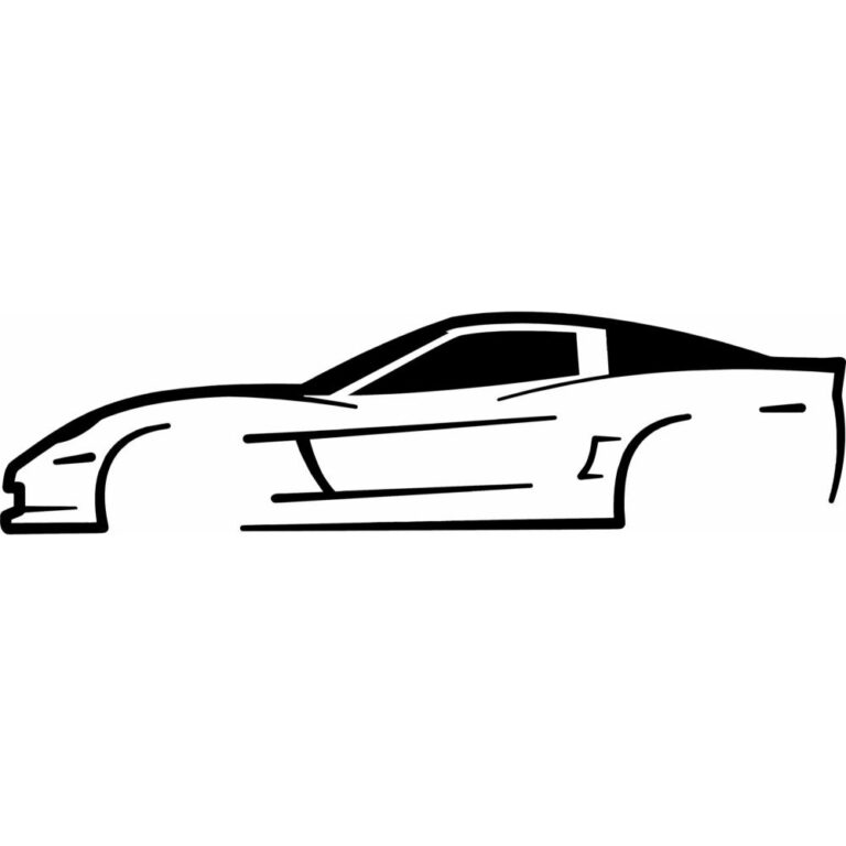 Corvette C6 Silhouette Decal