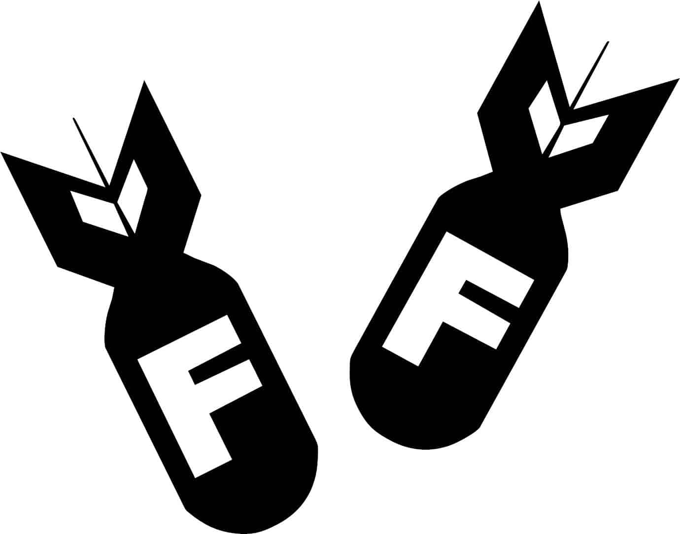 F Bomb Decal