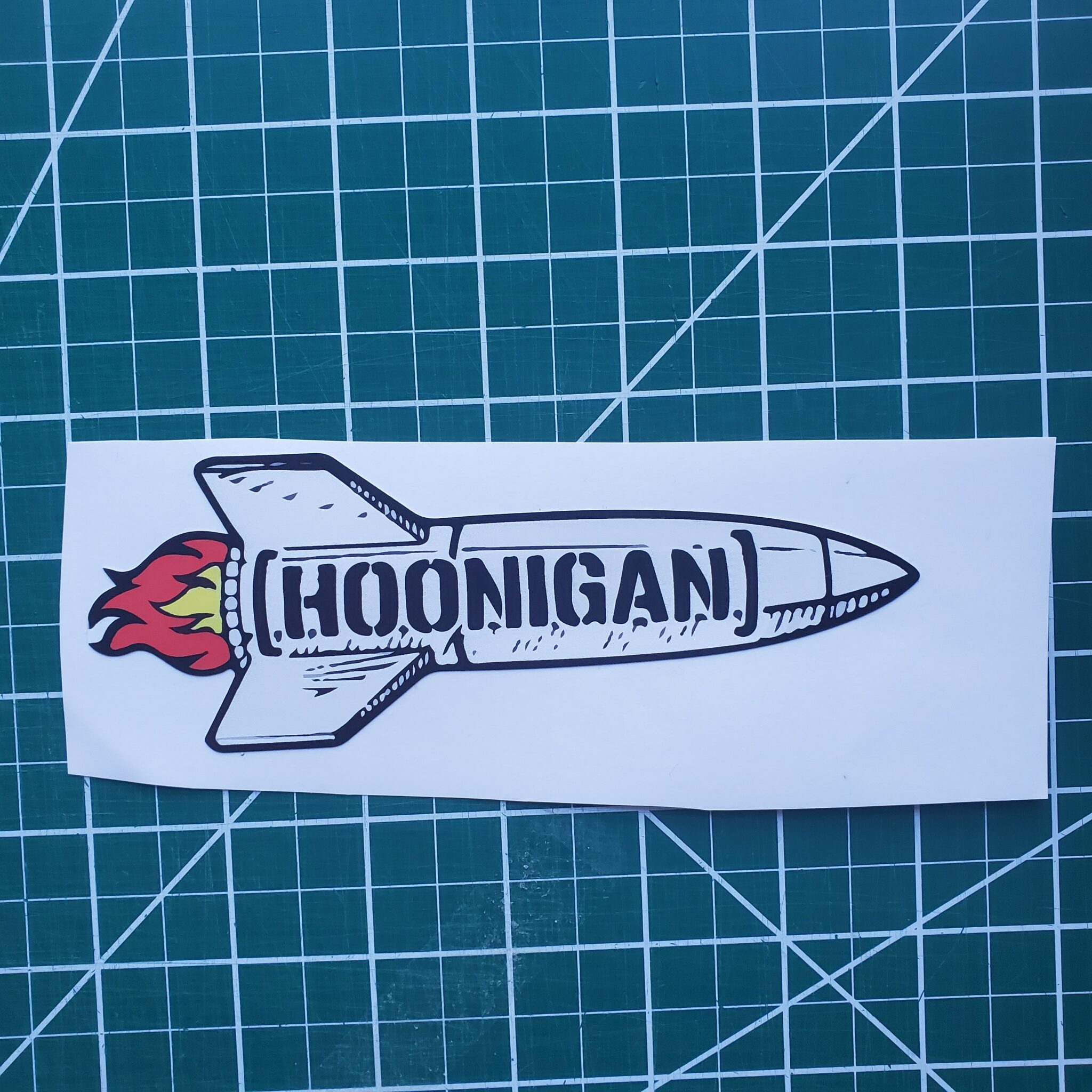 Hoonigan Rocket Printed Decal