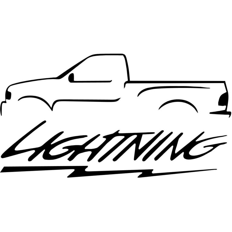 Ford Lightning Silhouette Decal