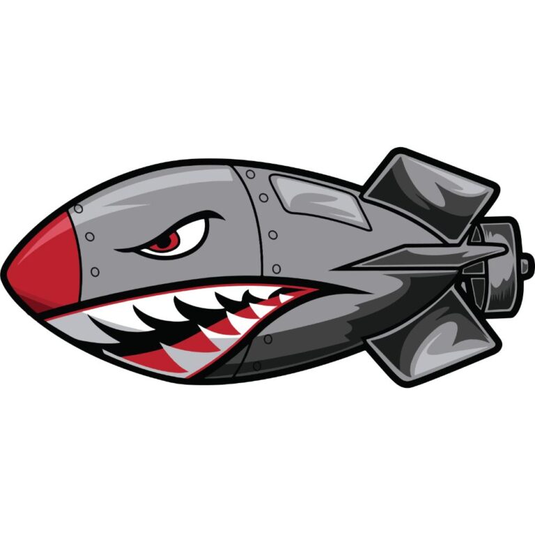 Military Shark Missle Decal