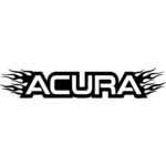 Acura Flame Fire Decal Sticker