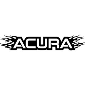 Acura Flame Fire Decal Sticker