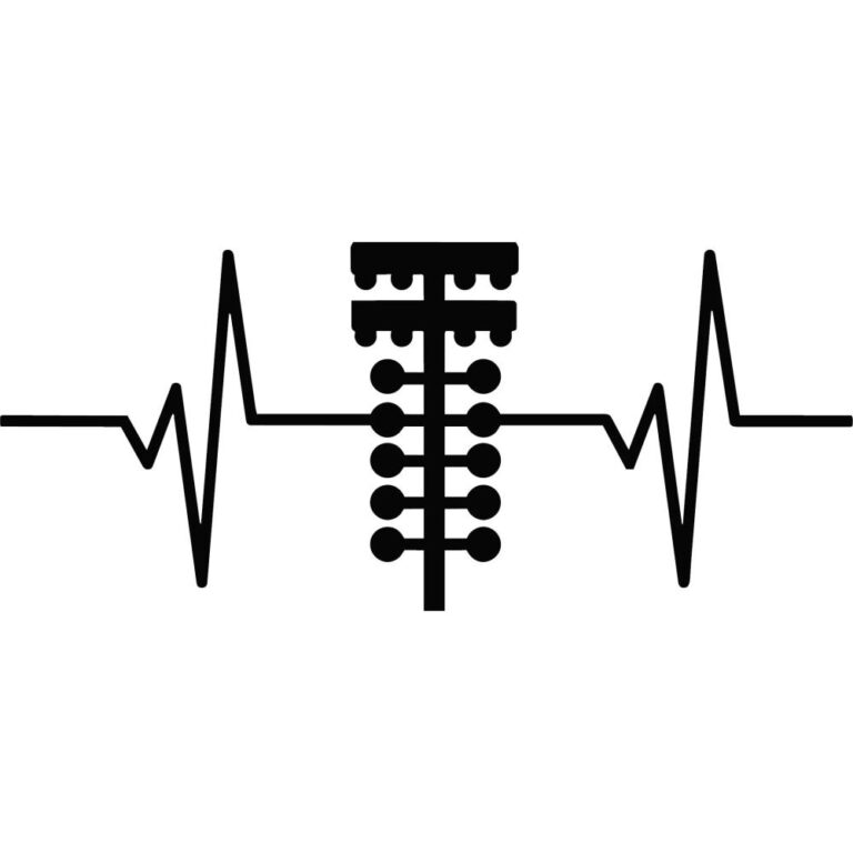 Drag Racing Heartbeat Decal