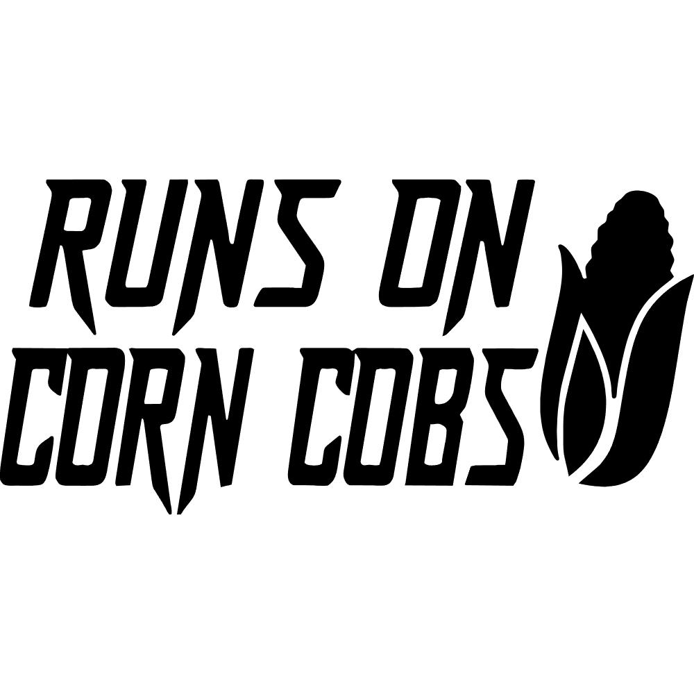 Runs On Corn Cobs E85 Decal