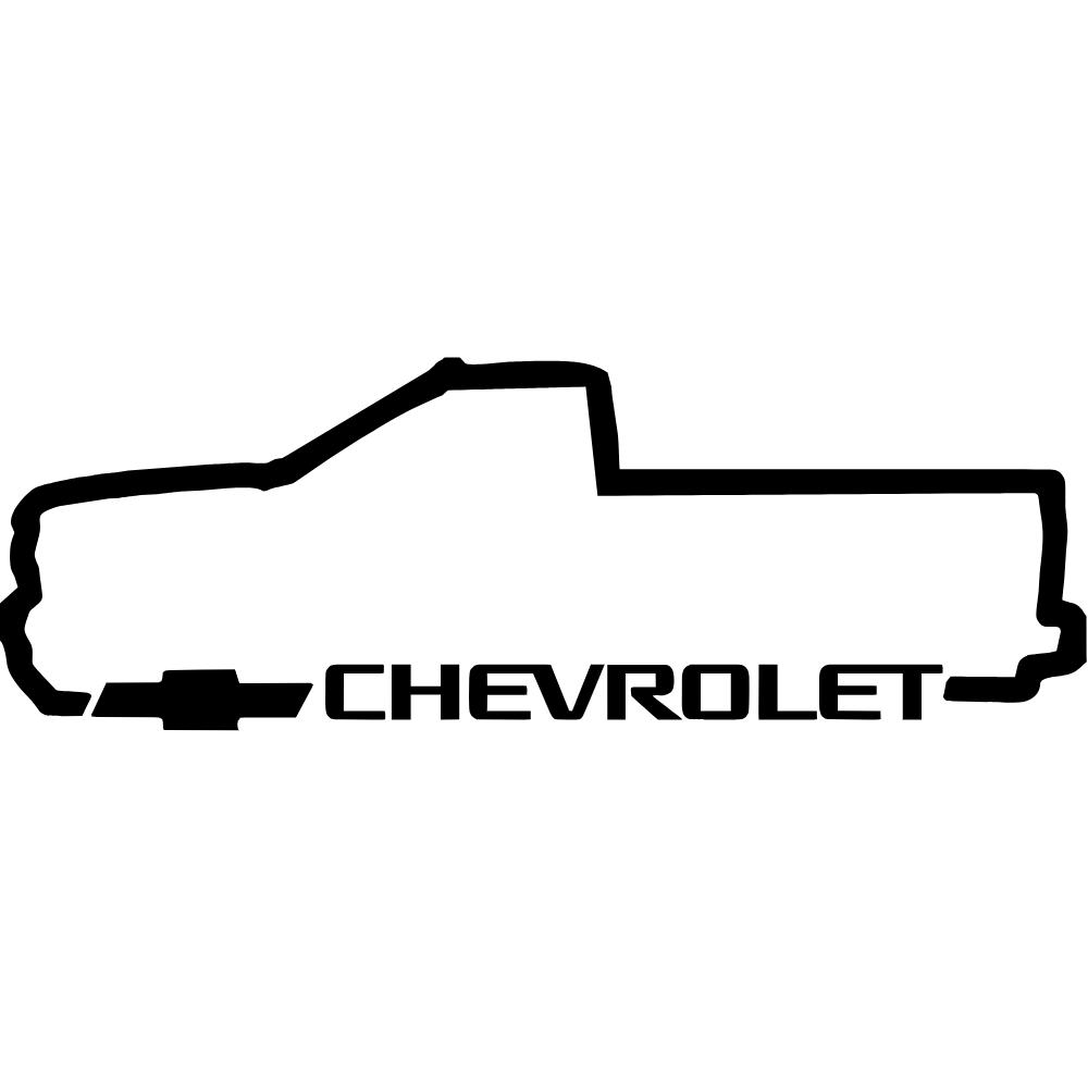 Chevy Silverado Silhouette Decal