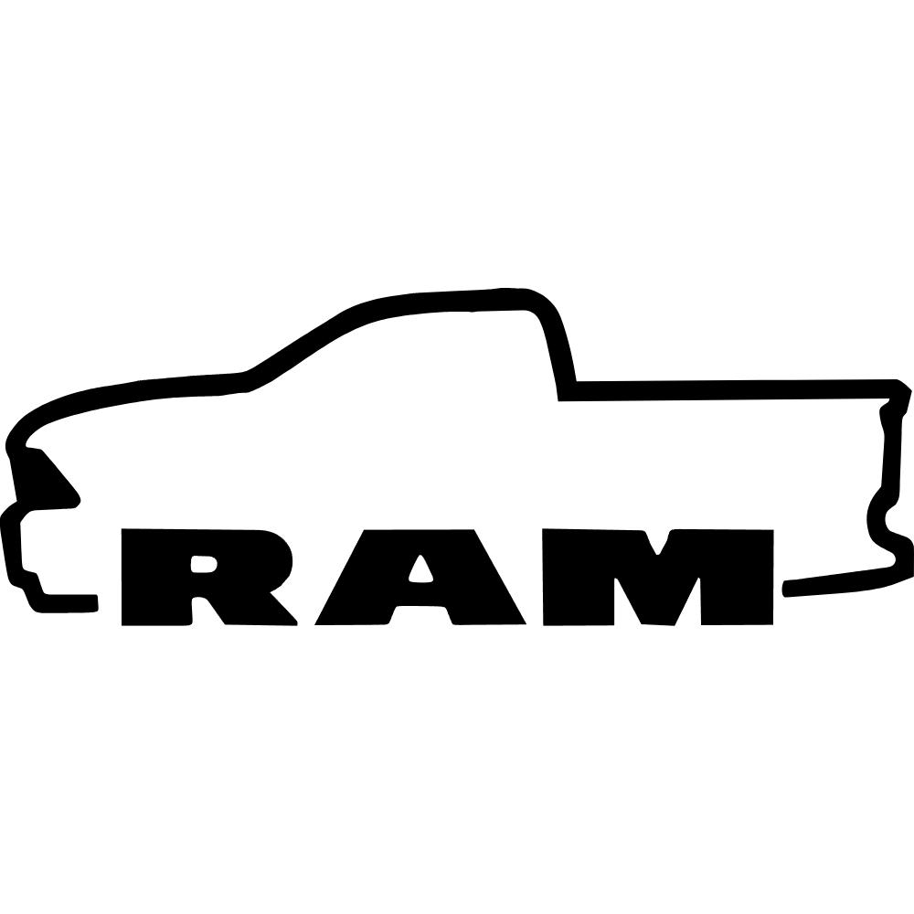 Dodge Ram Silhouette Decal