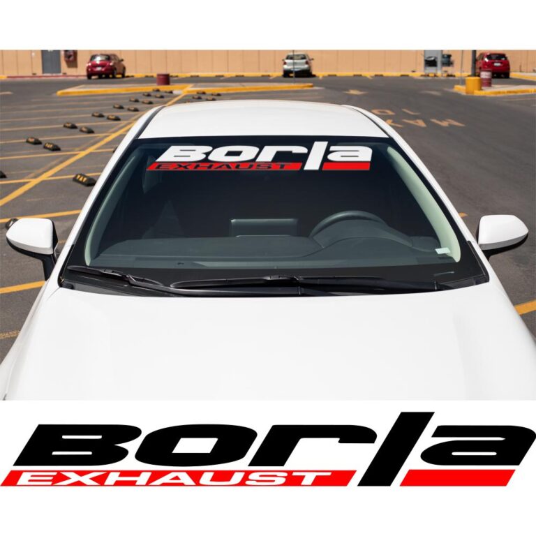 Borla Exhaust Windshield Banner