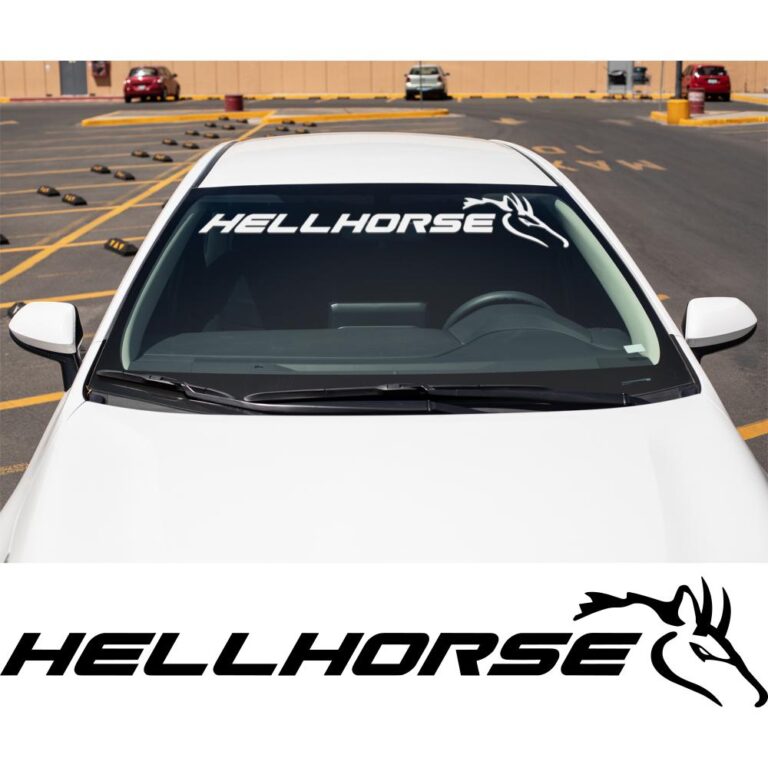 Hell Horse Windshield Banner
