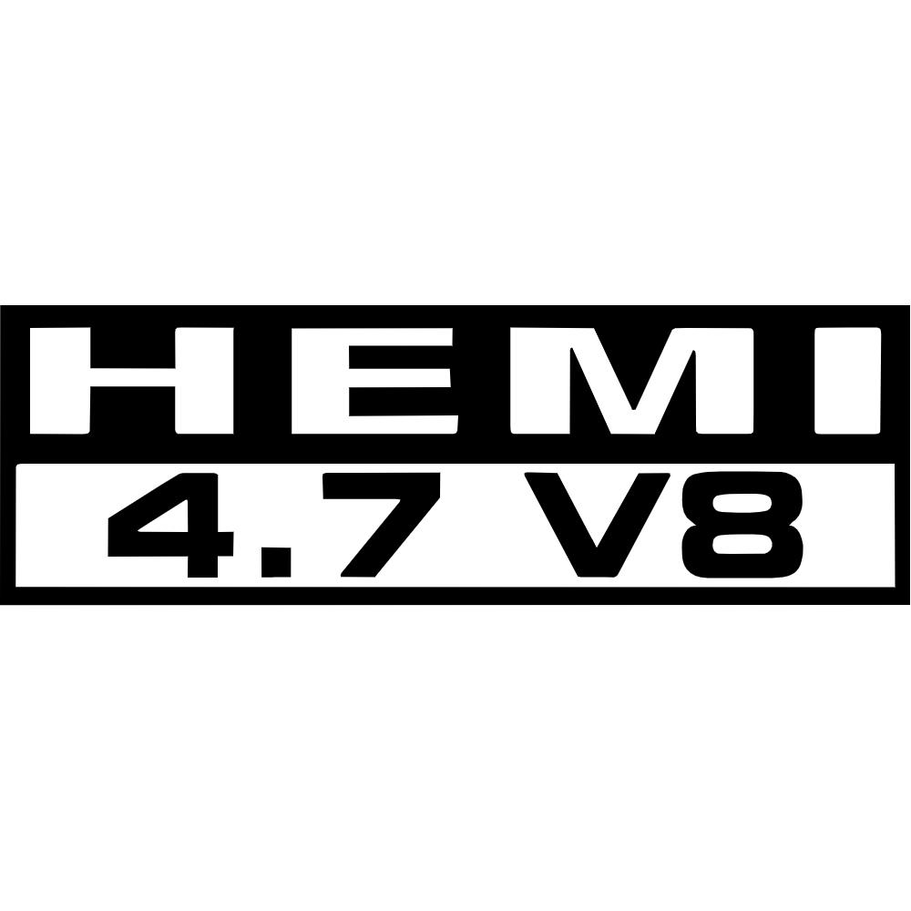 Hemi 4.7 V8 Decal