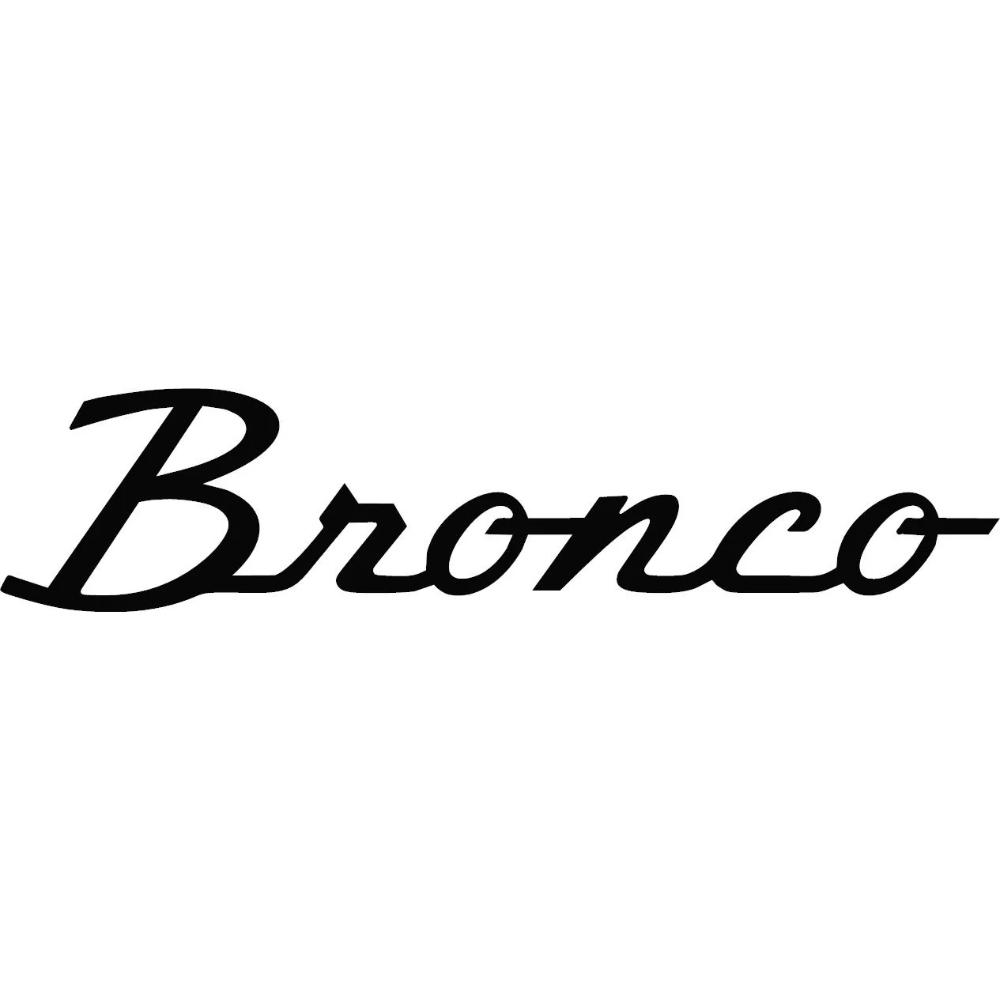 Ford Bronco Script Decal