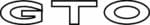 Pontiac GTO Outline Decal