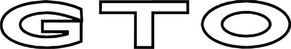 Pontiac GTO Outline Decal