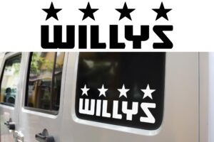 Jeep Willys Star Decal