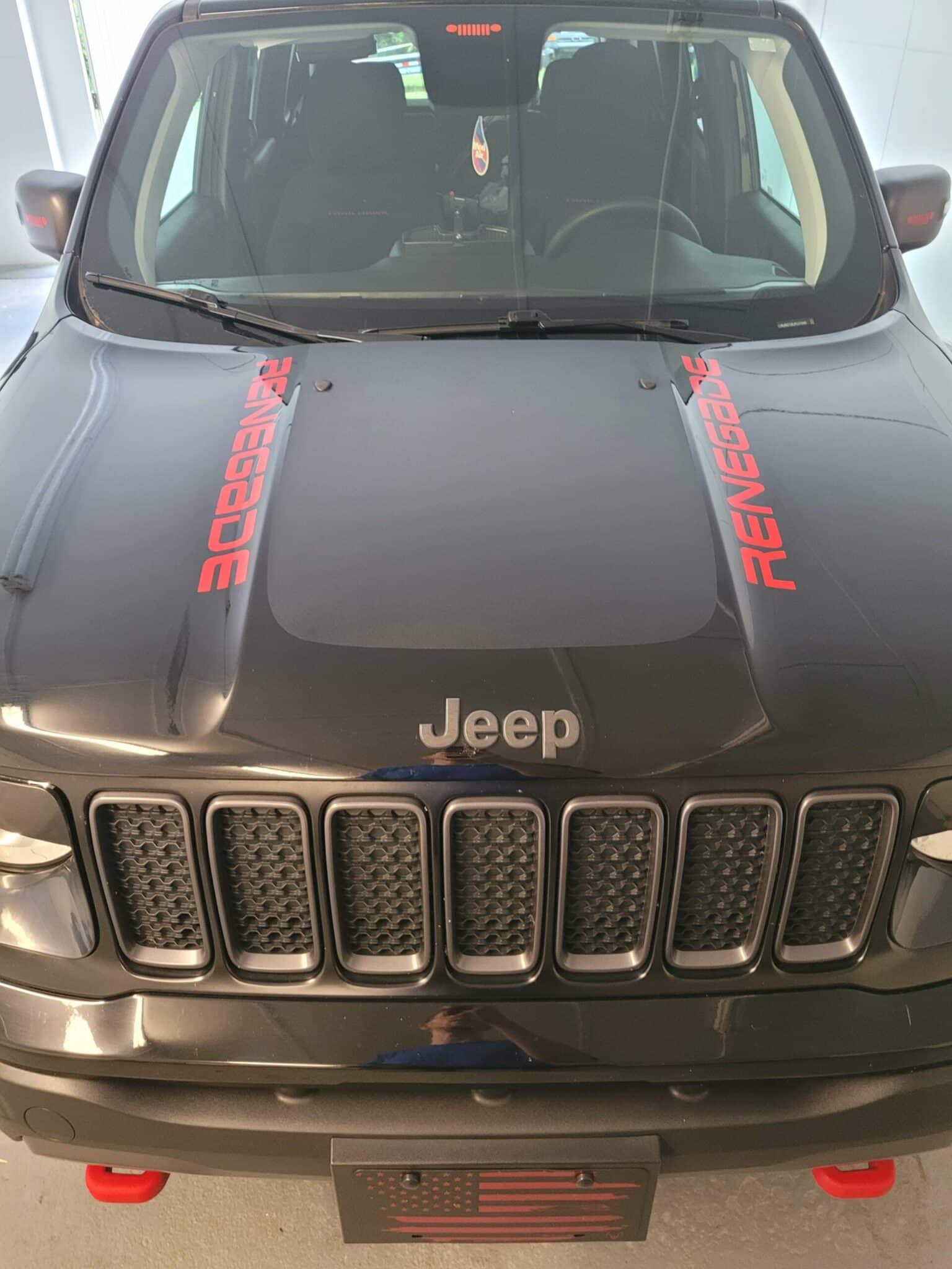 22" Jeep Renegade Hood Decals (2)