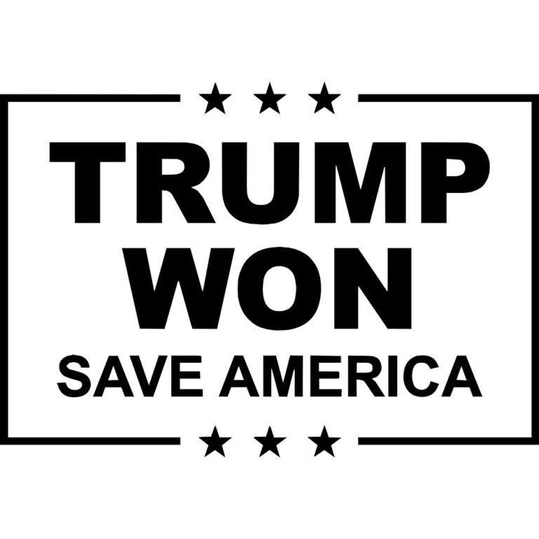 Trump Won Save America Decal