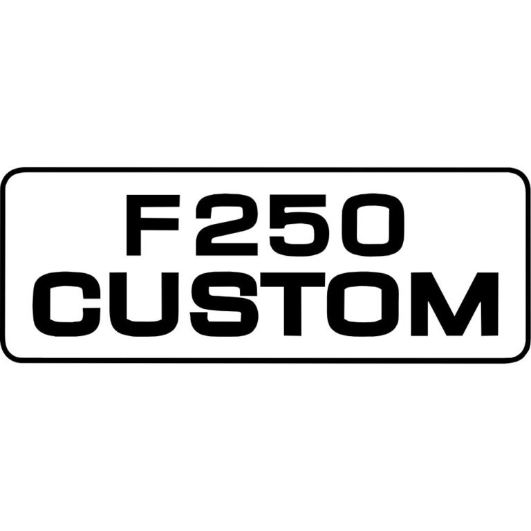 Ford F250 Custom Decal