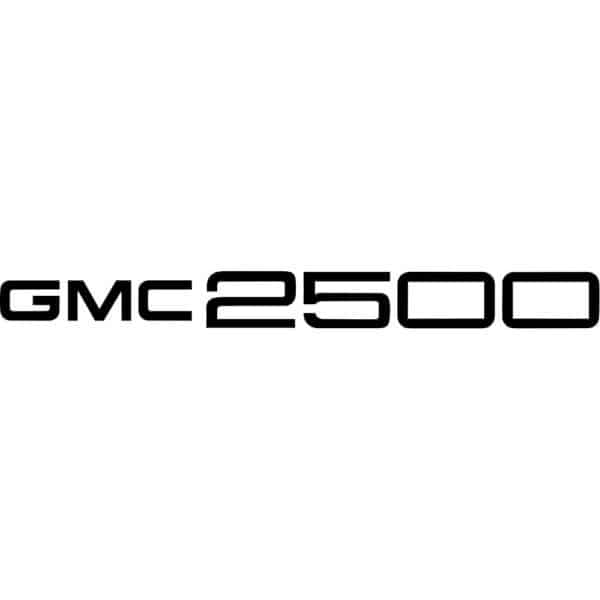 GMC 2500 Decal