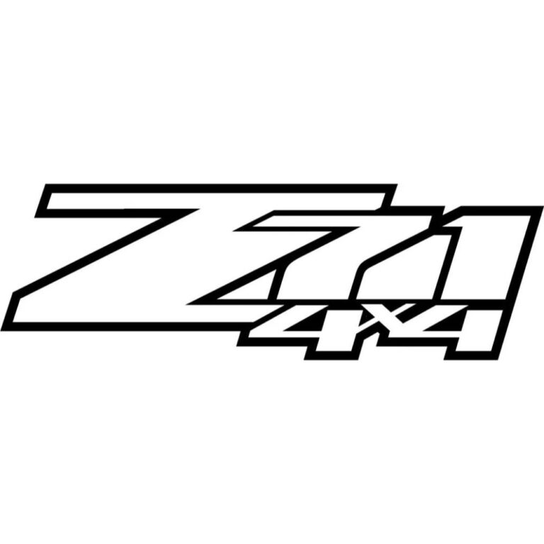 Chevy Z71 4x4 Outline Decal