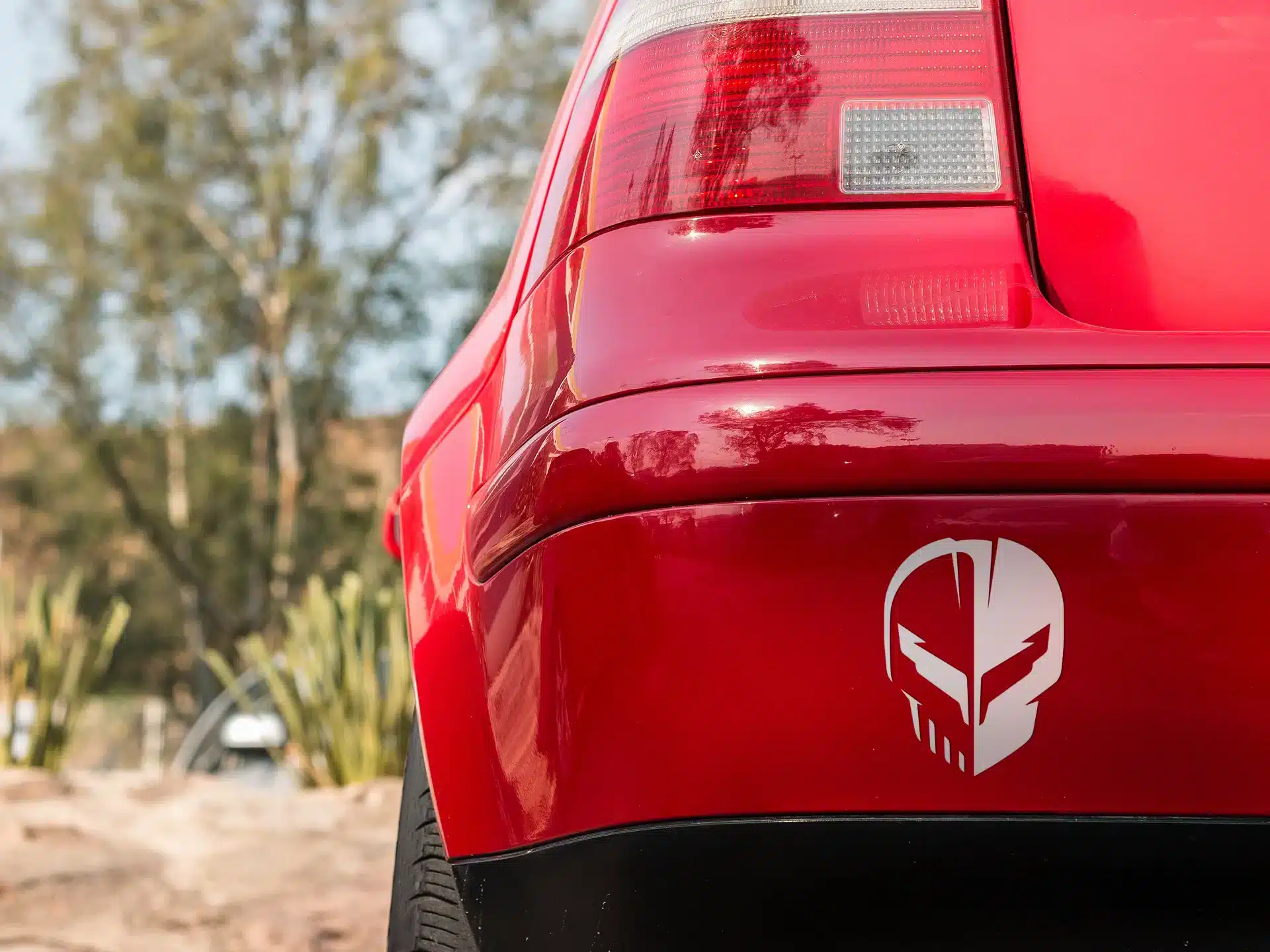 Corvette C8 Jake Skull Decal