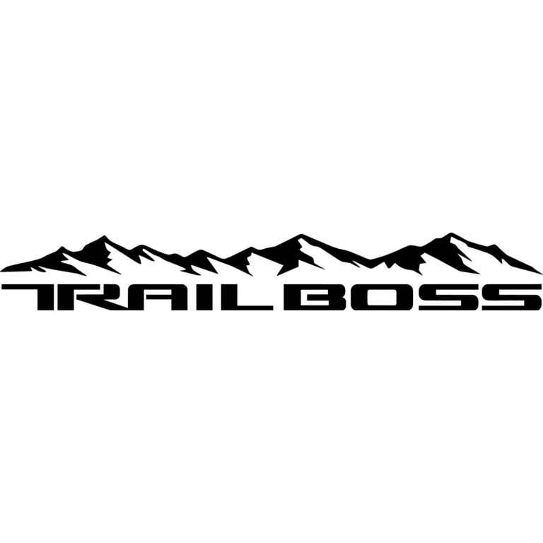 Chevy Silverado Trail Boss Mountain Decal