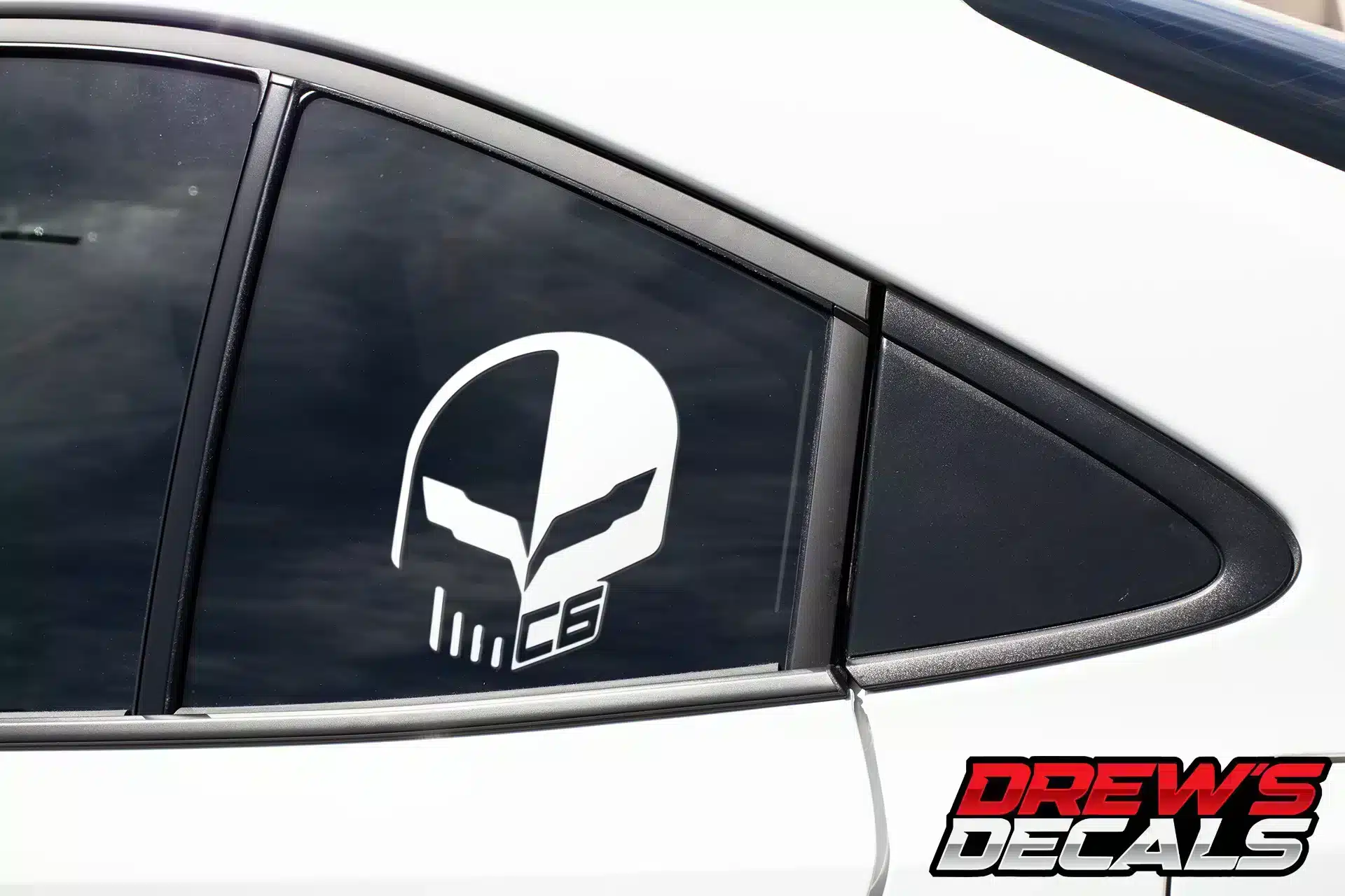 Corvette C6 Jake Skull Decal
