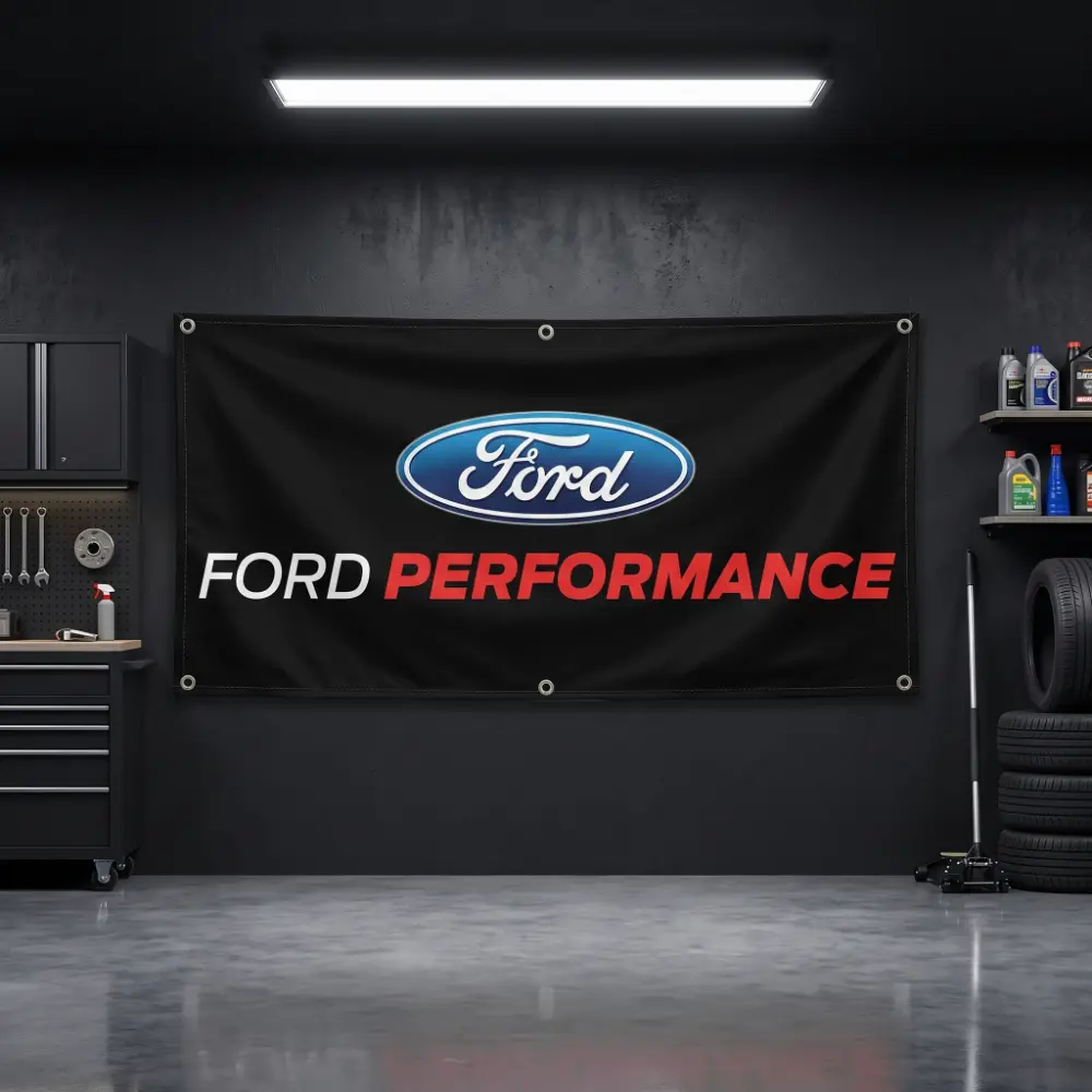 Ford Performance Garage Banner