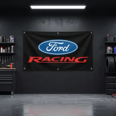 Ford Racing Garage Banner