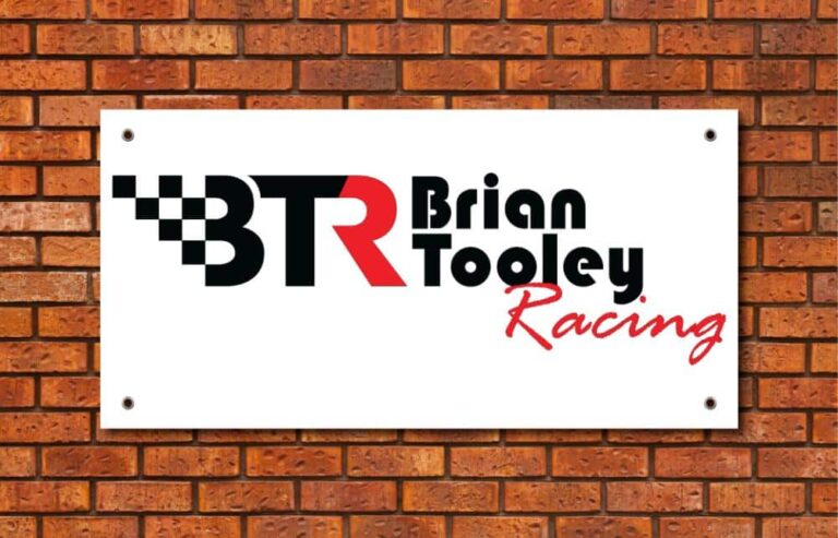 BTR Brian Tooley Racing Garage Banner