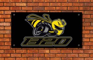 Scat Pack 1320 Angry Bee Garage Banner