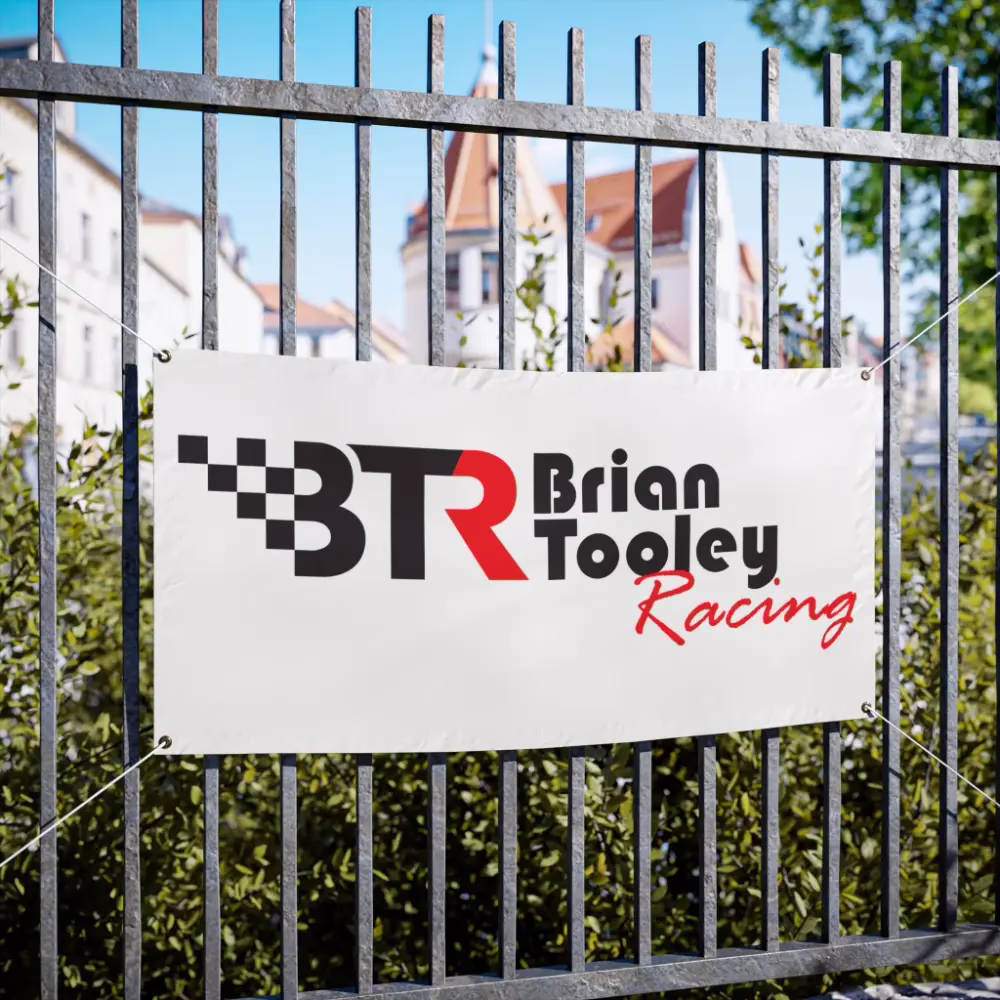 BTR Brian Tooley Racing Garage Banner