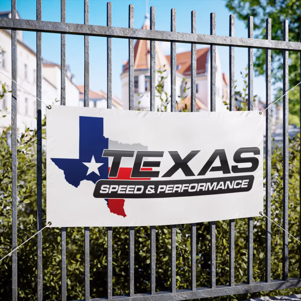 Texas Speed & Performance Garage Banner