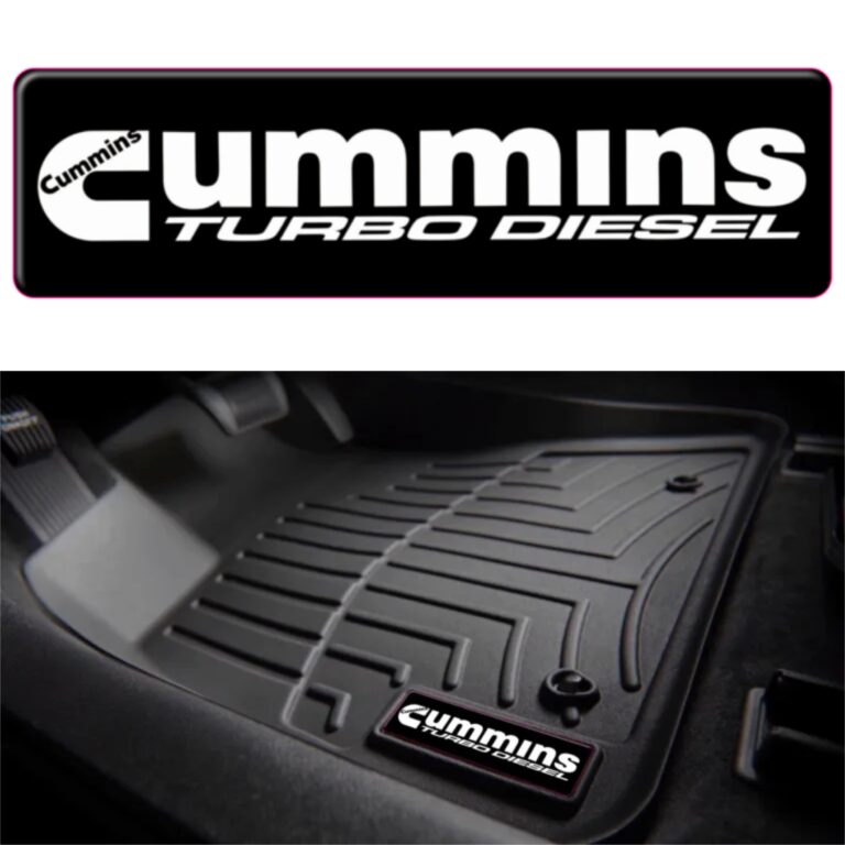 Cummins Turbo Diesel WeatherTech Floor Mat Badge
