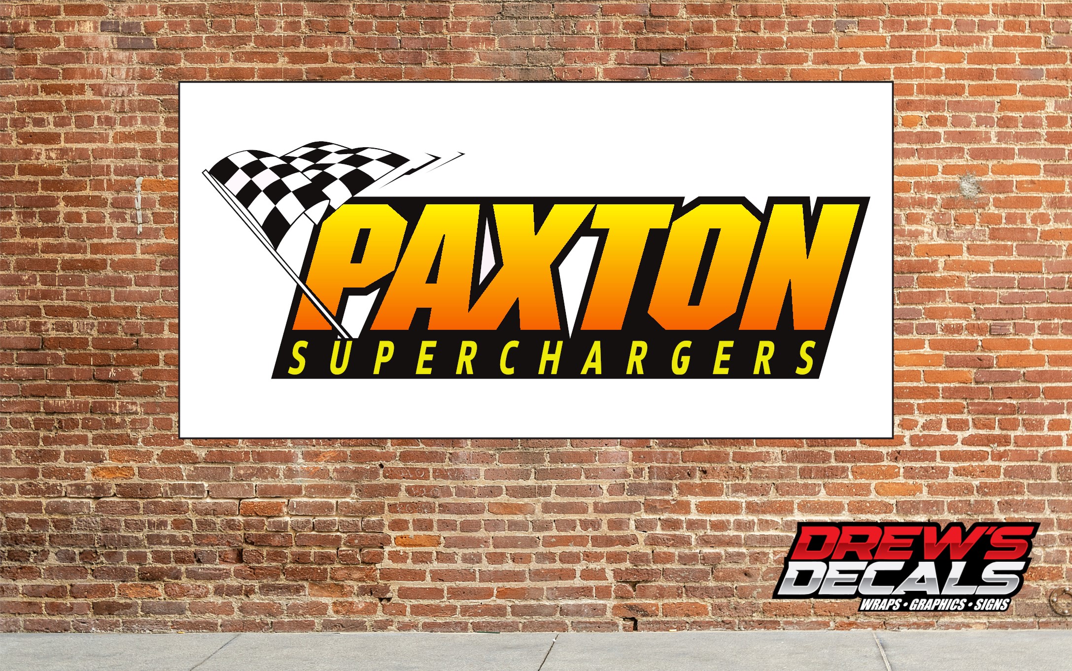 Paxton Superchargers Garage Banner
