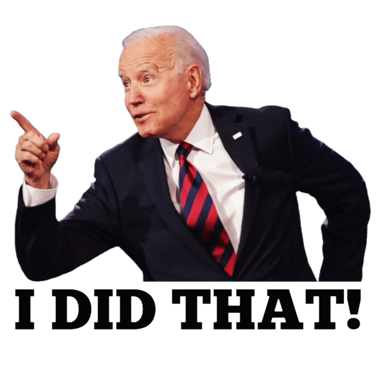 Biden I Did That! Gas Station Stickers