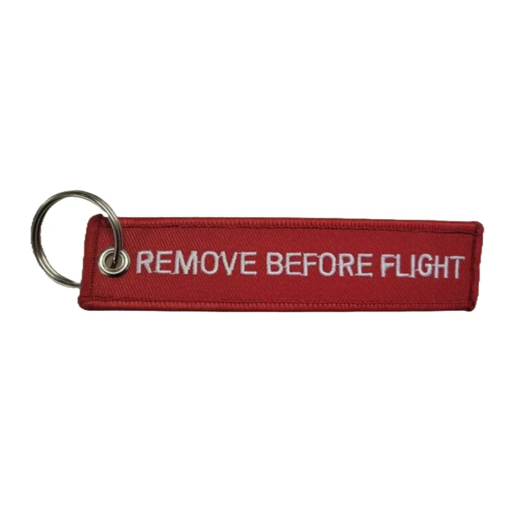 Remove Before Flight Jet Flight Tag Keychain