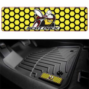 Scat Pack Honeycomb WeatherTech Floor Mat Badge