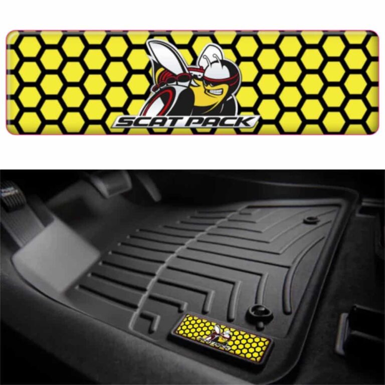 Scat Pack Honeycomb WeatherTech Floor Mat Badge