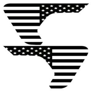 2018 - 2022 Jeep Wrangler American Flag Fender Vent Decals